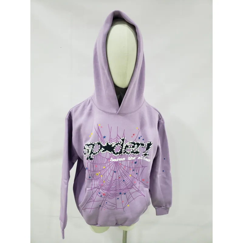 Sp5der Hoodie Purple