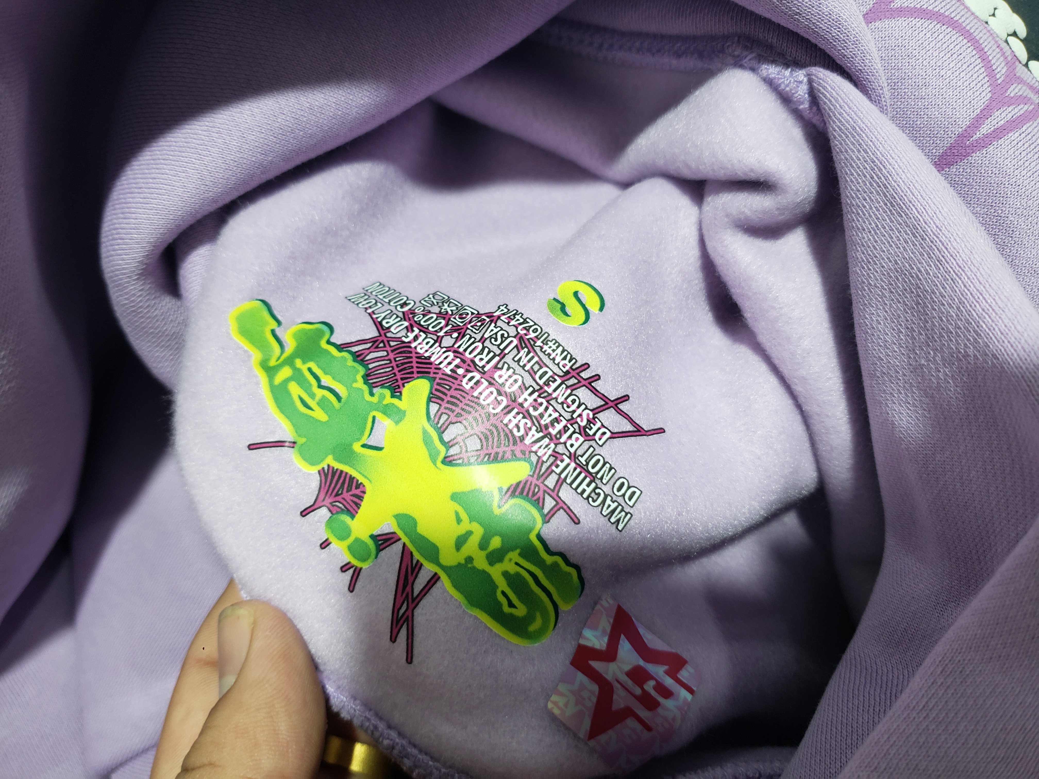 Sp5der Hoodie Purple