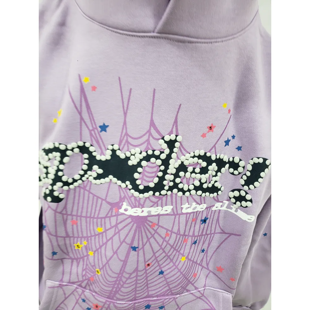 Sp5der Hoodie Purple