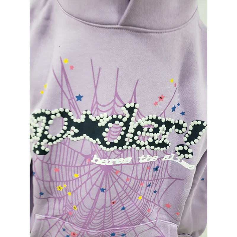 Sp5der Hoodie Purple
