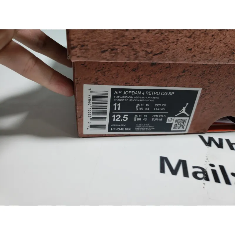  Air Jordan 4 Retro OG SP Nigel Sylvester Brick by Brick  HF4340-800