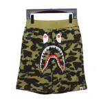 BAPE Camouflage Shark Mouth Shorts Green