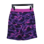 BAPE Camouflage Shark Mouth Shorts Purple