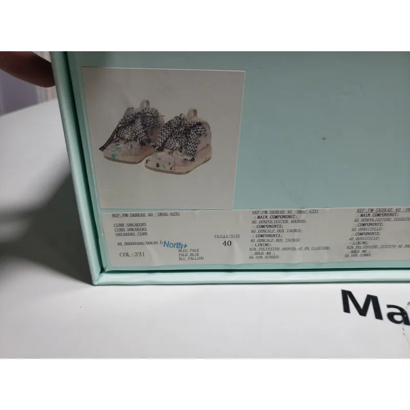 Gallery Dept. x Lanvin Wmns Curb Light Sneakers 'Paint Drip - Pale Pink' FW-SKDK02-DRGD-P22B5S0