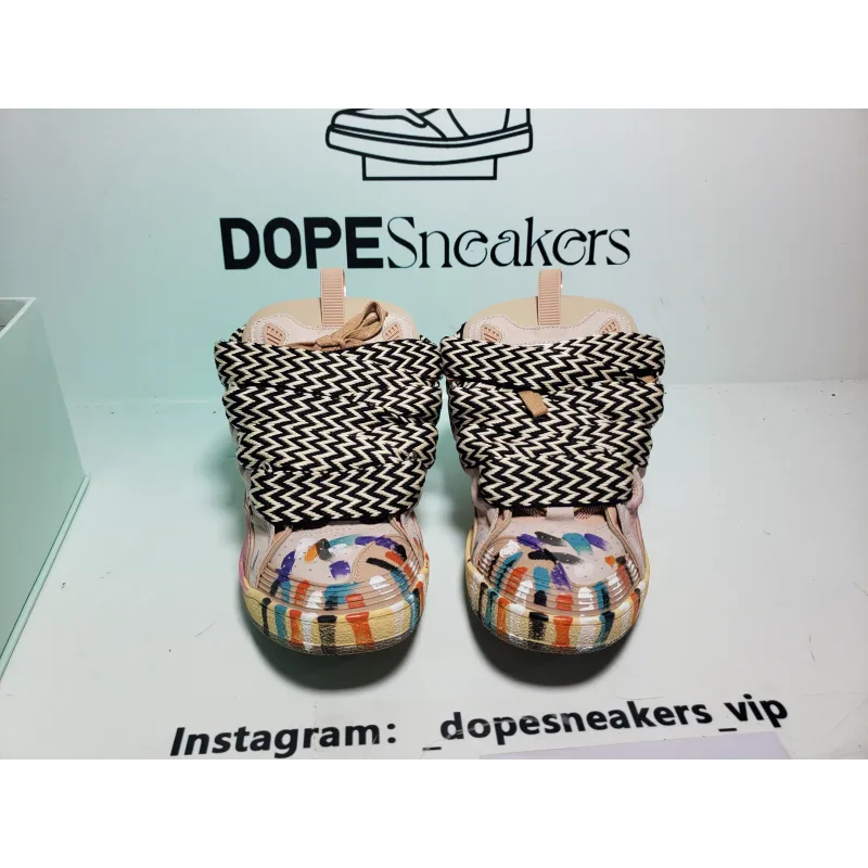 Gallery Dept. x Lanvin Wmns Curb Light Sneakers 'Paint Drip - Pale Pink' FW-SKDK02-DRGD-P22B5S0