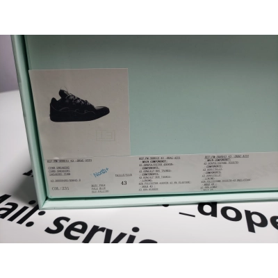 Lanvin Leather Curb Triple Black Sliver 02