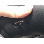 Lanvin Leather Curb Triple Black Sliver