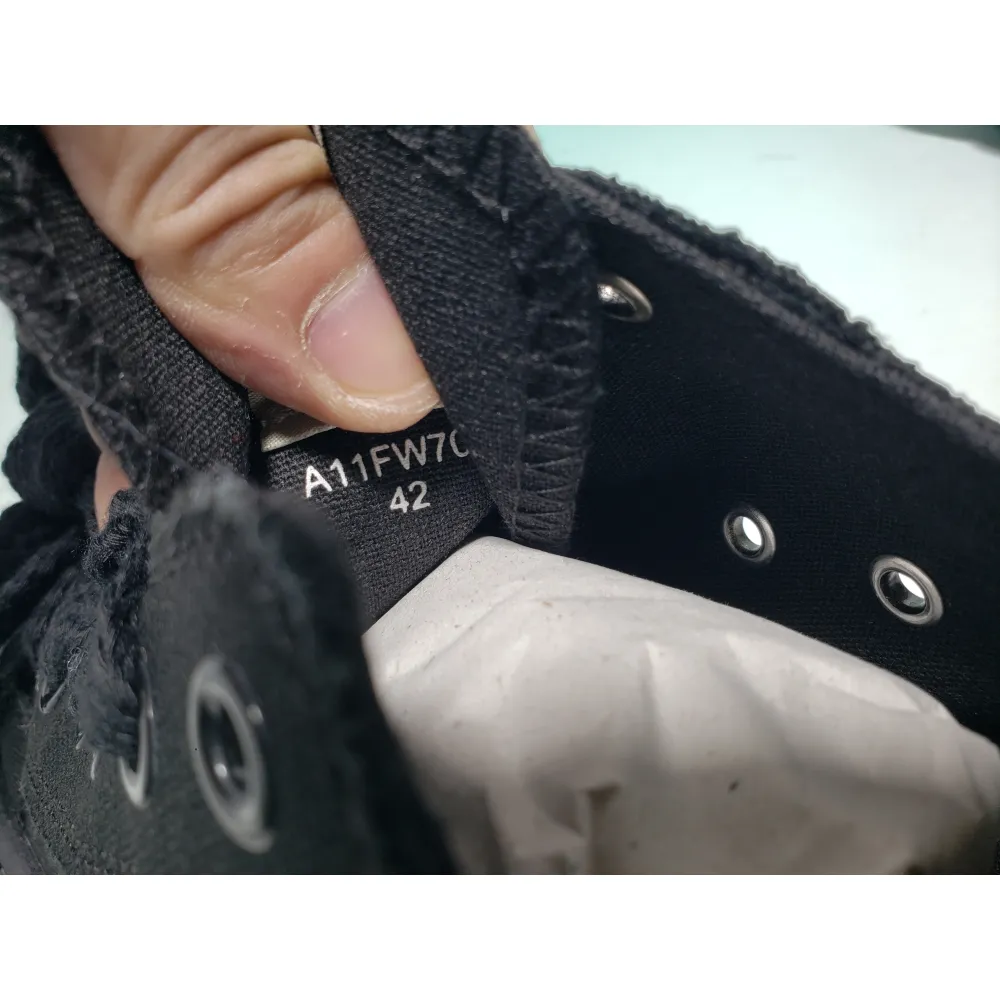 Mihara Yasuhiro Peterson OG Sole Canvas Low Black  NO.803 A01FW702-BLKBLK