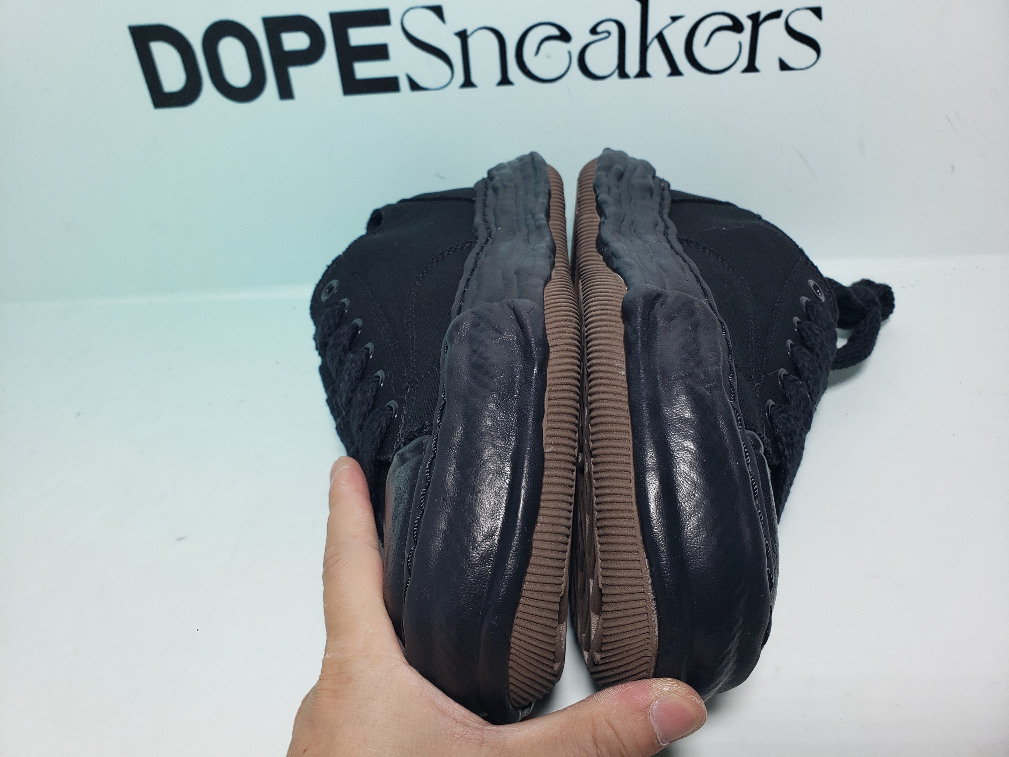 Mihara Yasuhiro Peterson OG Sole Canvas Low Black NO.803 A01FW702-BLKBLK