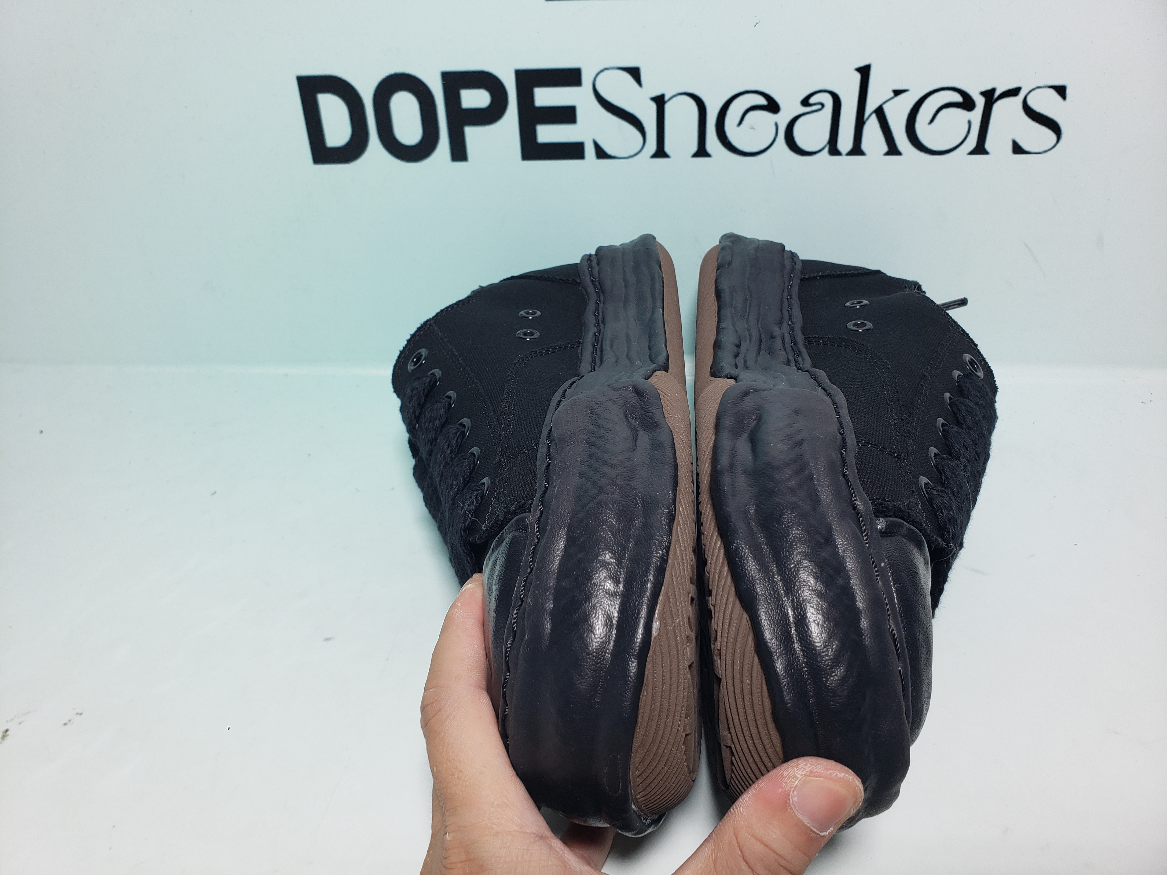 Mihara Yasuhiro Peterson OG Sole Canvas Low Black NO.803 A01FW702-BLKBLK