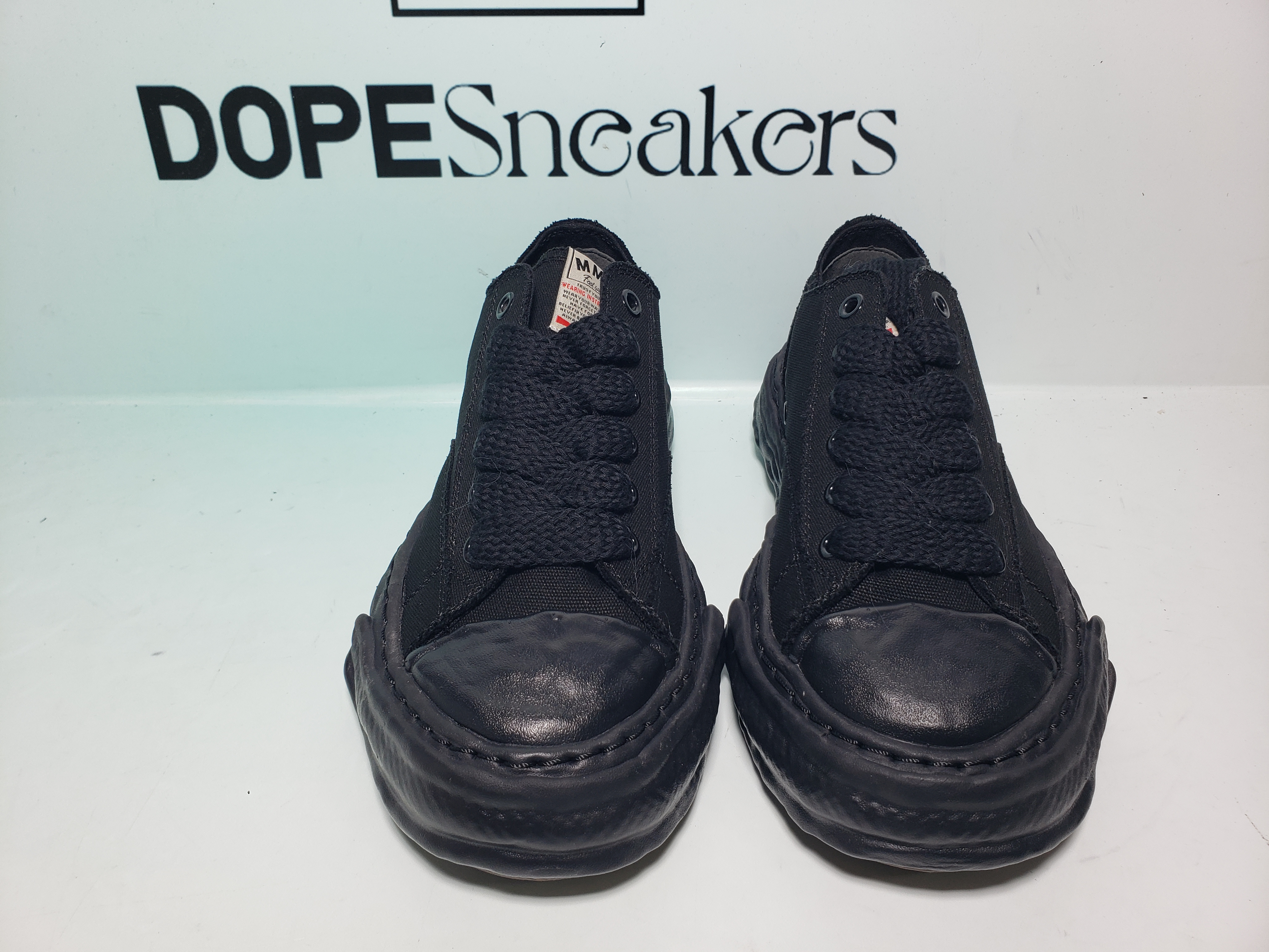 Mihara Yasuhiro Peterson OG Sole Canvas Low Black NO.803 A01FW702-BLKBLK