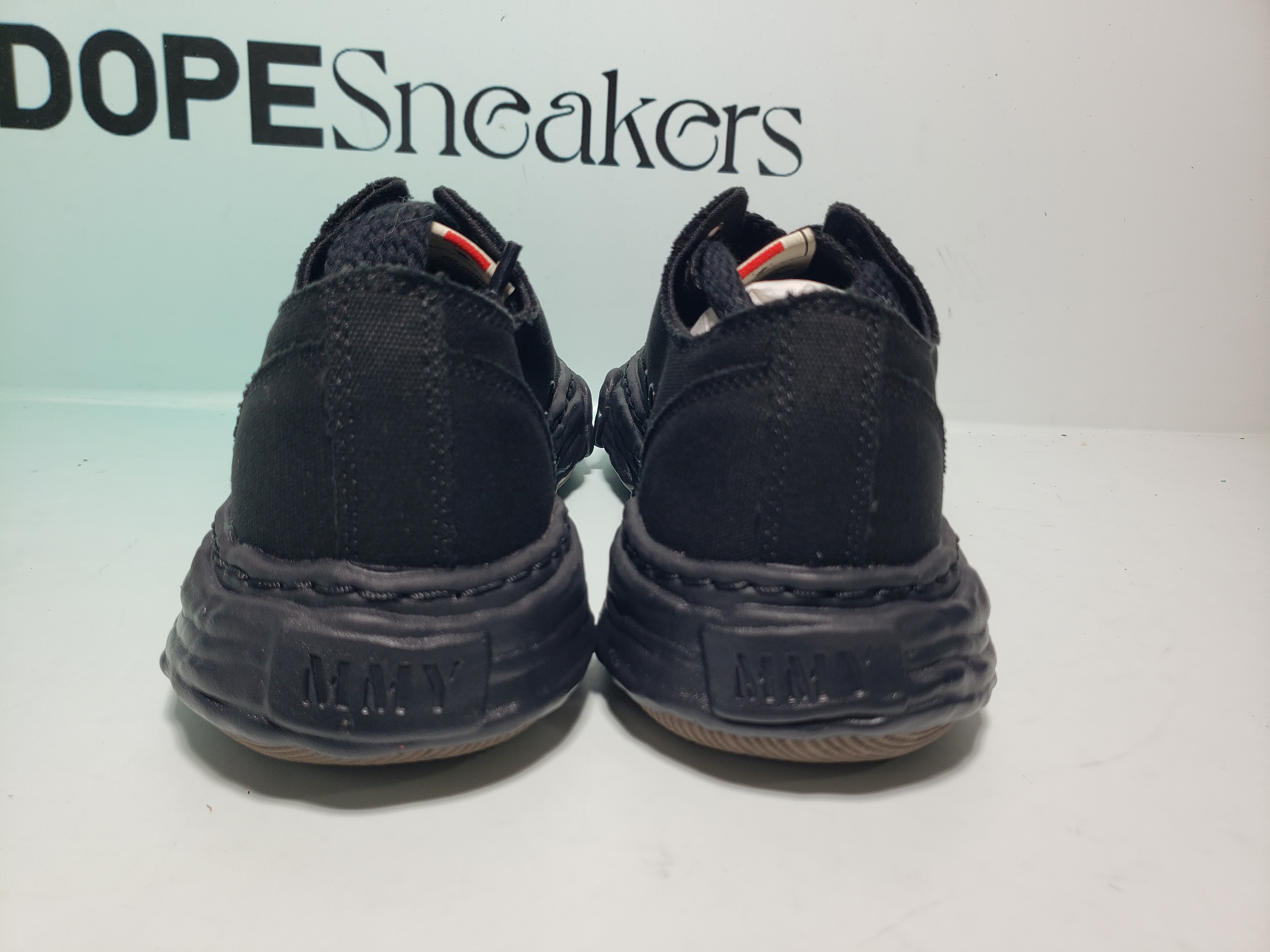 Mihara Yasuhiro Peterson OG Sole Canvas Low Black NO.803 A01FW702-BLKBLK