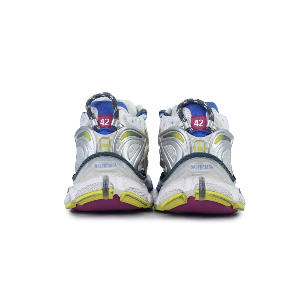  Balenciaga Runner Sneaker 'White Purple Blue' 772767 W3RMU 9547