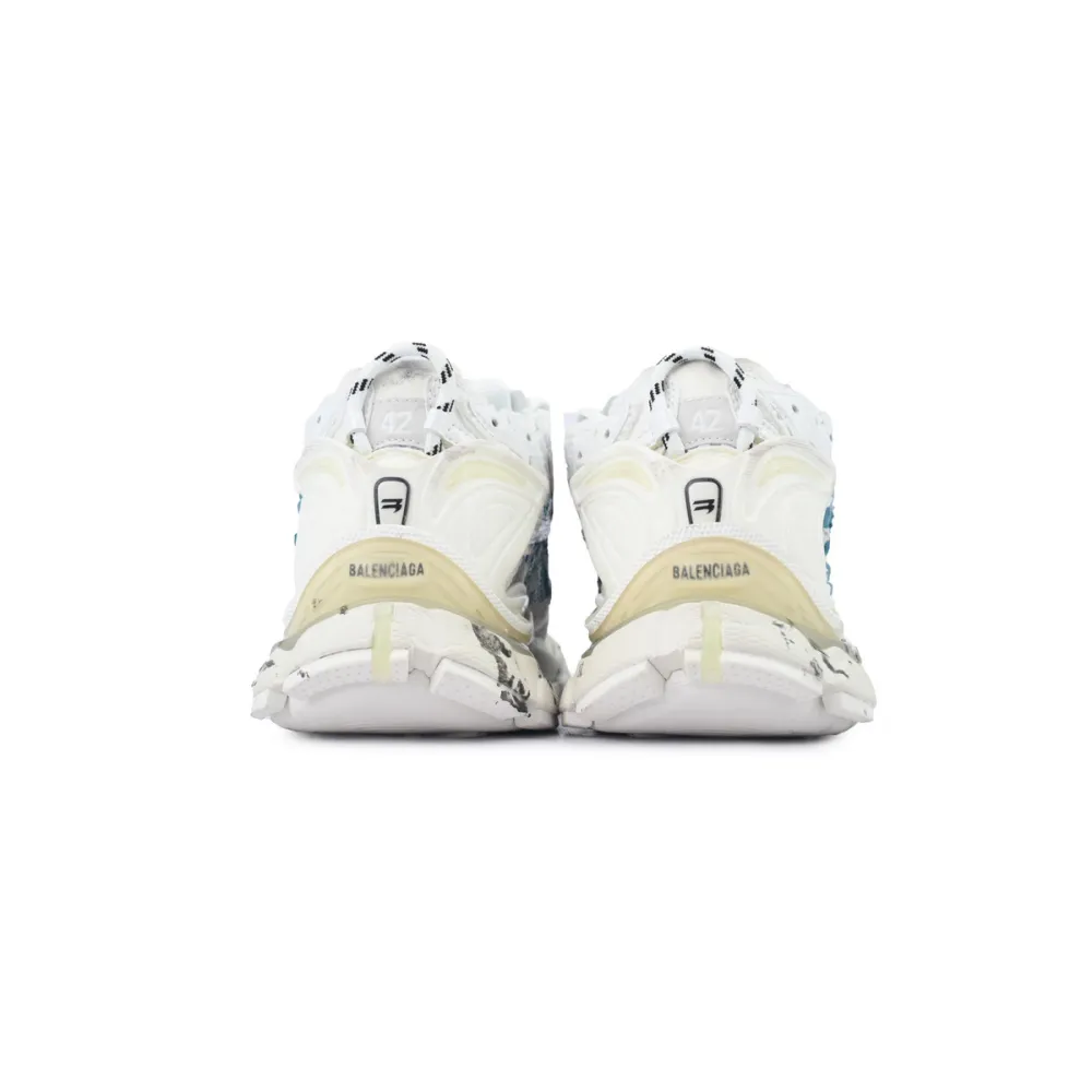 Balenciaga Runner Sneaker 'Graffiti - White Blue'772774 W3RBQ 9040