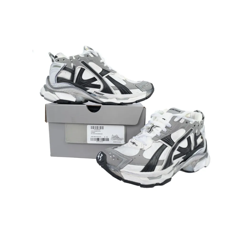 Balenciaga Runner Sneaker 'Grey White Black' 772774 W3RNY 9012