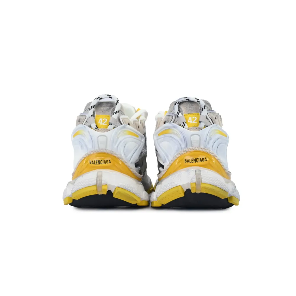 Balenciaga Runner Sneaker 'White Yellow' 772767 W3RNY 9170