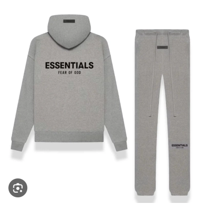 Fear of God Essentials SS22 Relaxed Set  Dark Oatmeal 01