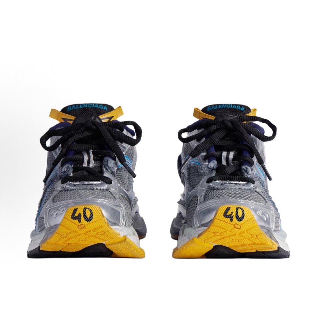 Balenciaga Runner Grey Blue Orange Aqua 772774W3RMU1474