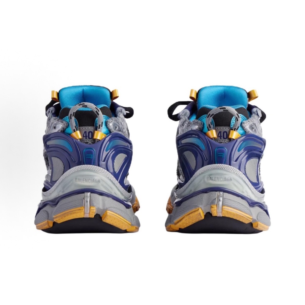 Balenciaga Runner Grey Blue Orange Aqua  772774W3RMU1474