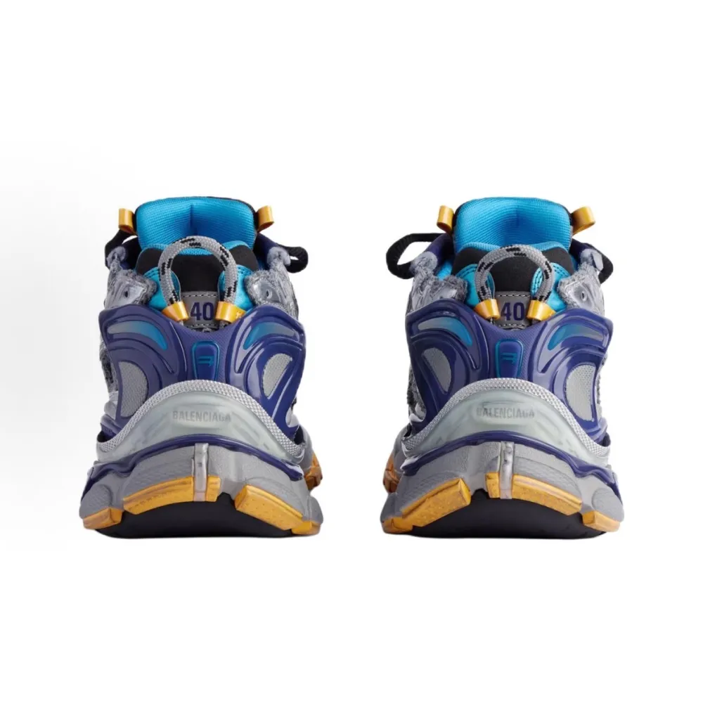 Balenciaga Runner Grey Blue Orange Aqua  772774W3RMU1474