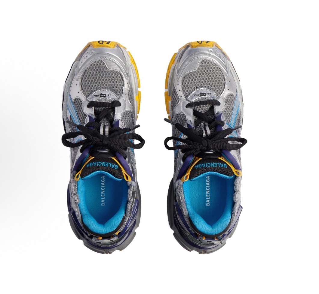 Balenciaga Runner Grey Blue Orange Aqua 772774W3RMU1474