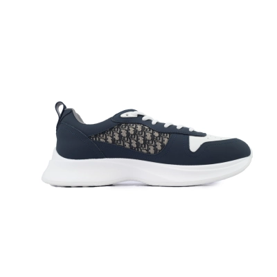Dior B25 Runner Navy Blue Oblique Jacquard 3SN299ZIR_H561 02