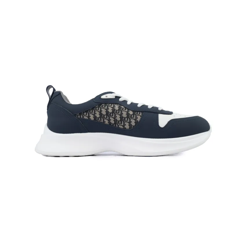 Dior B25 Runner Navy Blue Oblique Jacquard 3SN299ZIR_H561