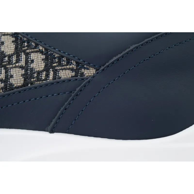 Dior B25 Runner Navy Blue Oblique Jacquard 3SN299ZIR_H561
