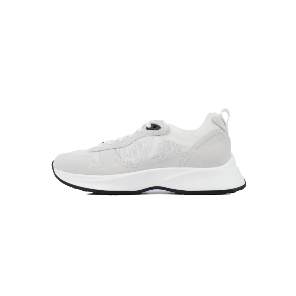 Dior B25 Runner White Oblique Suede  3SN259YTR_H069