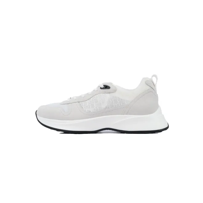 Dior B25 Runner White Oblique Suede  3SN259YTR_H069