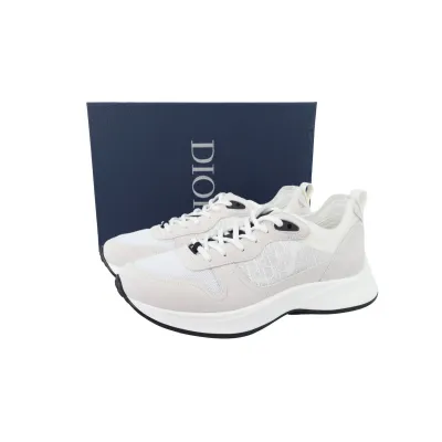 Dior B25 Runner White Oblique Suede  3SN259YTR_H069 02
