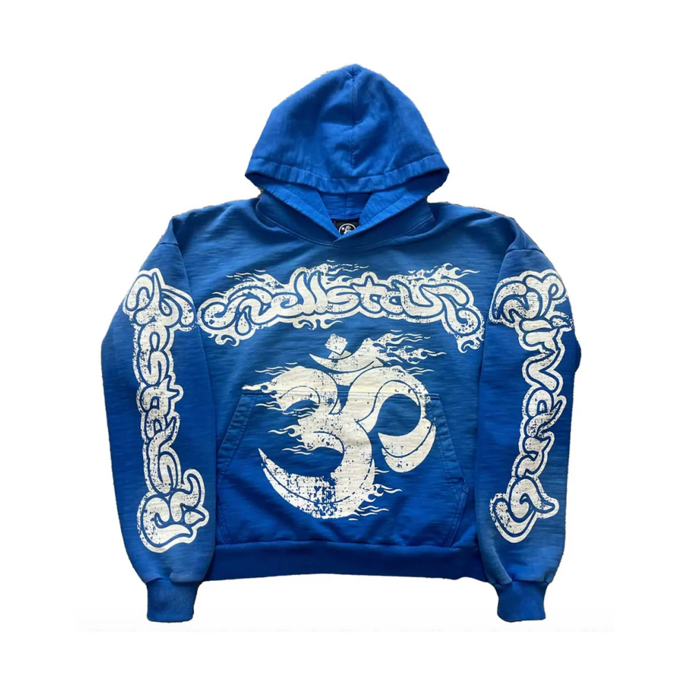 Hellstar  Yoga Hoodie Blue