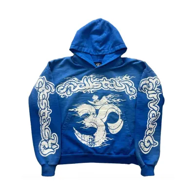 Hellstar  Yoga Hoodie Blue 01