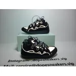 Lanvin Leather Curb Triple Black Sliver
