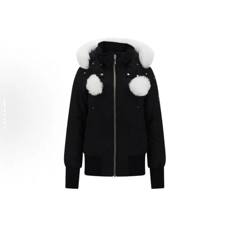 Moose Knuckles Jacket White Fur（NFC) M32LB002S1001