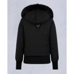Moose Knuckles Black Jacket Black Wool Collar（NFC) 