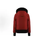 Moose Knuckles Red Jacket Black Wool Collar（NFC) 