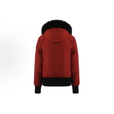 Moose Knuckles Red Jacket Black Wool Collar（NFC)  02