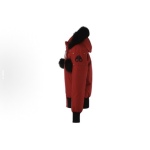Moose Knuckles Red Jacket Black Wool Collar（NFC) 