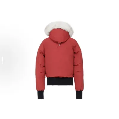 Moose Knuckles Red Jacket White Wool Collar（NFC)  02