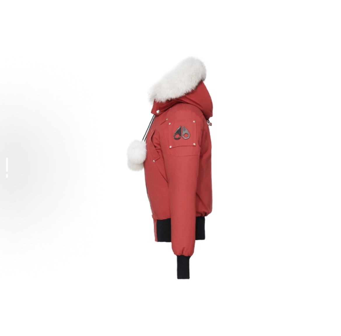 Moose Knuckles Red Jacket White Wool Collar(NFC)
