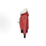 Moose Knuckles Red Jacket White Wool Collar（NFC) 