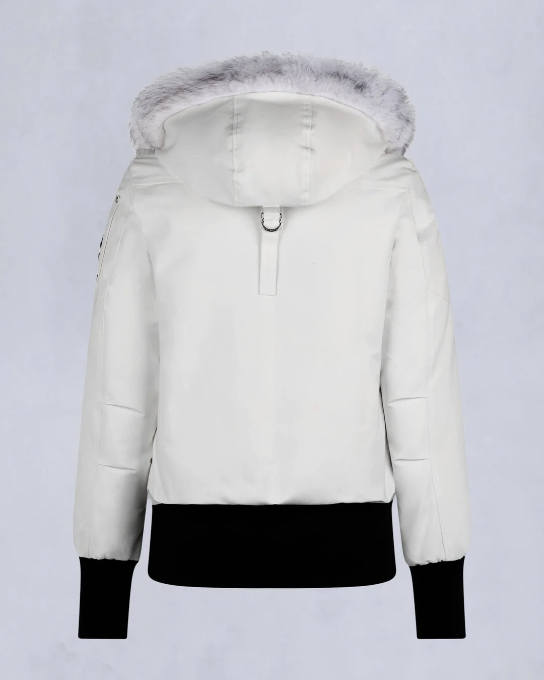 Moose Knuckles White Jacket White Wool Collar(NFC)