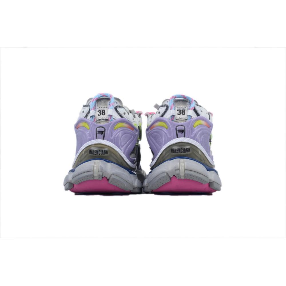 Balenciaga Runner Sneaker Pink Blue Purple 772767 W3RNY 0361