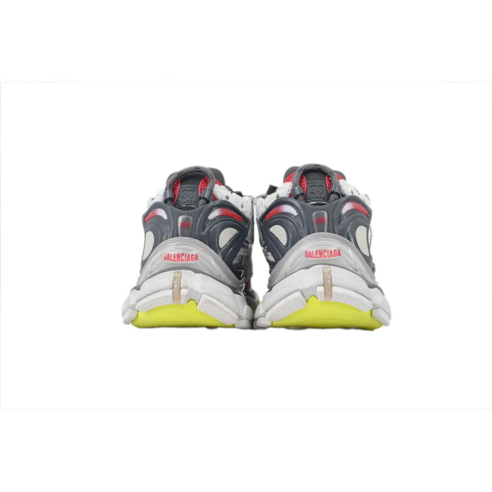 Balenciaga Runner Sneaker White Gray Black 772767 W3RNY 0509