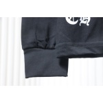 Chrome Hearts Blue Horseshoe Cross Long Sleeve T-Shirt Black