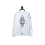 Chrome Hearts Fleur Cross Long Sleeve T-Shirt White