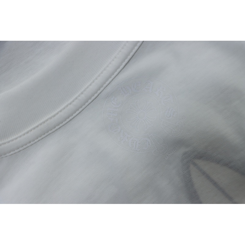 Chrome Hearts Fleur Cross Long Sleeve T-Shirt White