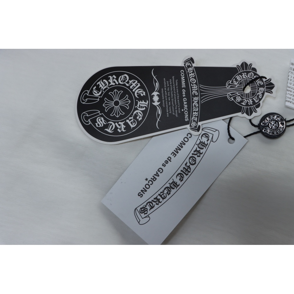 Chrome Hearts Fleur Cross Long Sleeve T-Shirt White