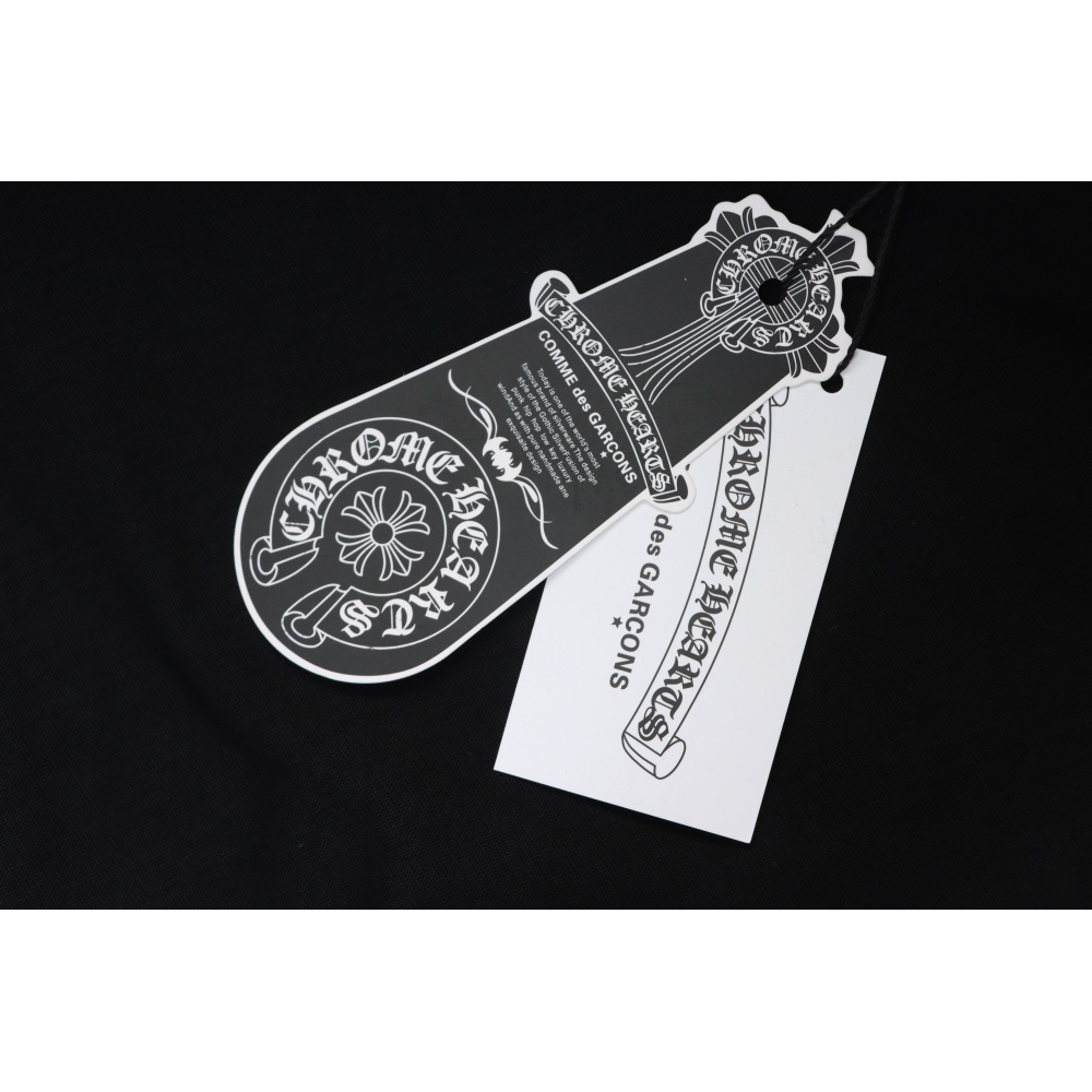 Chrome Hearts Back Damaged Horseshoe Crewneck Long Sleeve T-Shirt Black